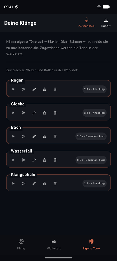 Galino für Android — eigene Töne