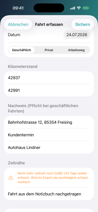 Spurando — Nachtrag mit Pflichtgrund